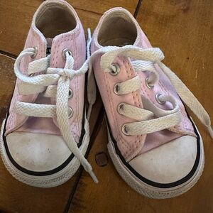 Converse Kids Pink Canvas Sneakers